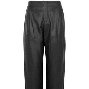 Vince Women's Black Leather Pants, Size 12 NWT